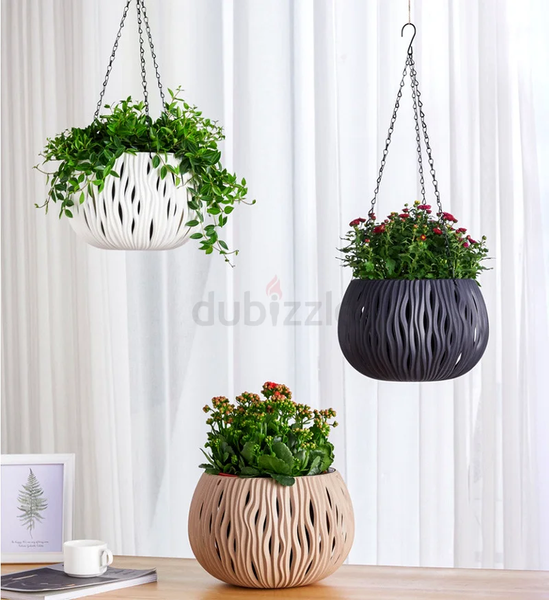 أصيص نبات معلق بتصميم ثلاثي الأبعاد (كبير)63180837760131114