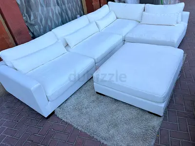 Marina Home L shape sofa Sectional feather filled
