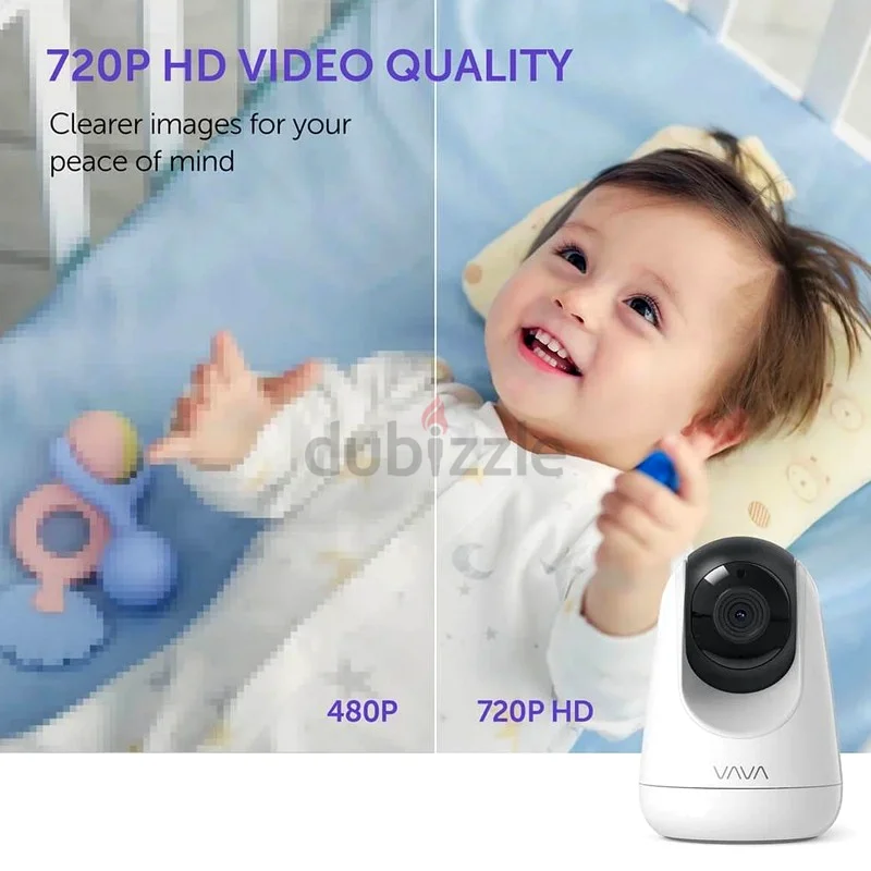 جهاز مراقبة الطفل، شاشة فيديو VAVA بدقة 720 بيكسل 5 بوصة عالية الدقة63198141918339114