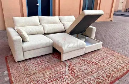 Selling ikea esklstuna L shape sofa beige lik3 new