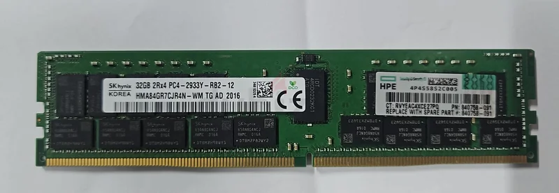 HPE 32GB 2Rx4 PC4-2933Y-R ذاكرة DDR4 مسجلة ECC لخوادم HPE DL380 GEN10/GEN 10+-DL360 GEN10/GEN10+62931666099970113