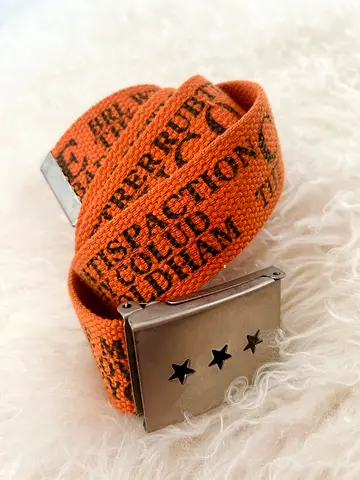 Orange belt adjustable