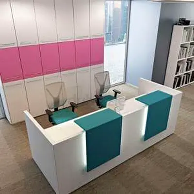 Luxury Office Welcome Desk Custom Made