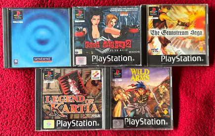 Ps1 games 250 dhs