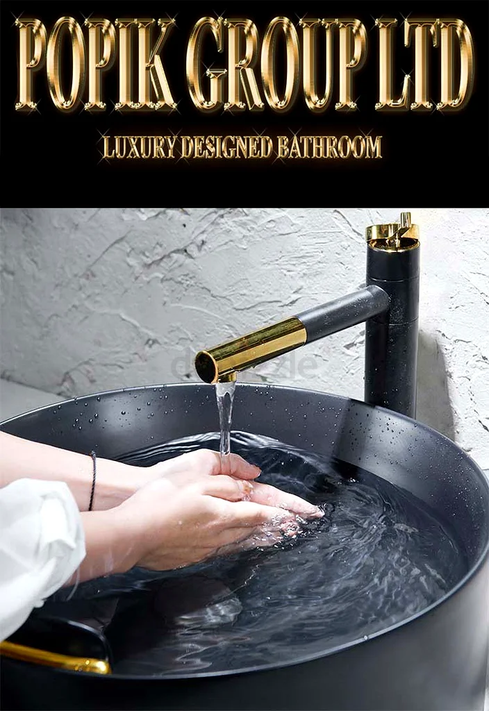 Luxury Black  Gold Designer Basin – Elevate Your Bathroom!63185235898115114