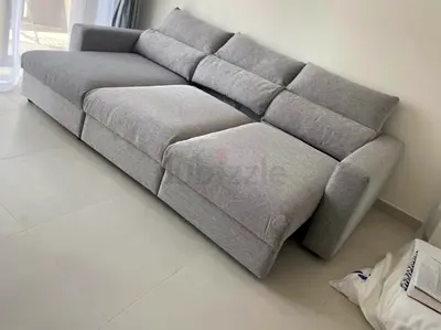Selling ikea eskilstuna L shape sofa bed Light grey
