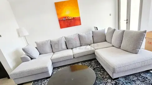 As new the one Kingstone U shape sofa Light grey