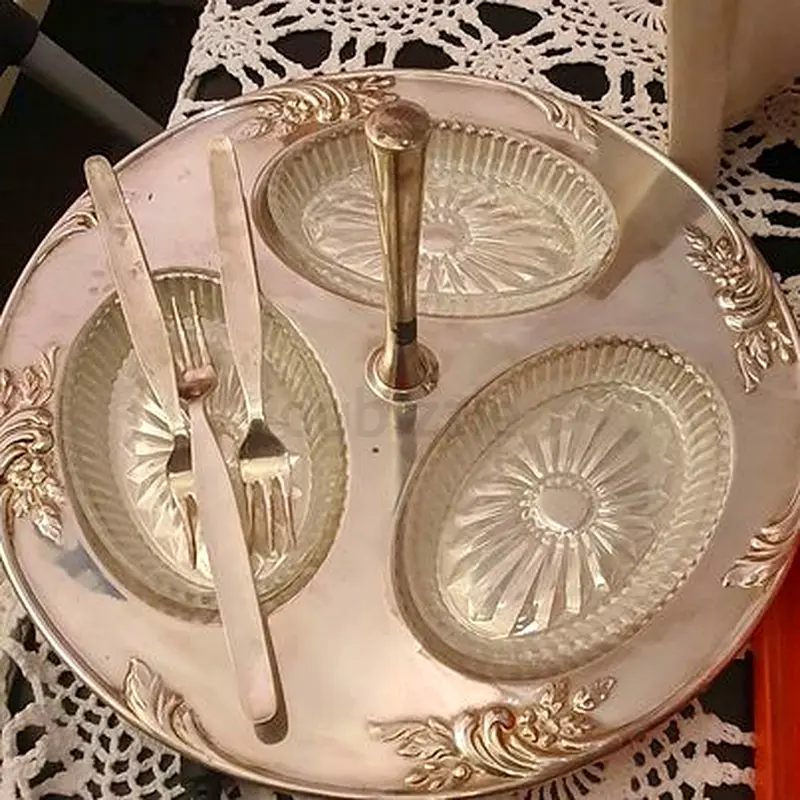 Paramount English Silver-Plated Dessert Plate63215870857985114