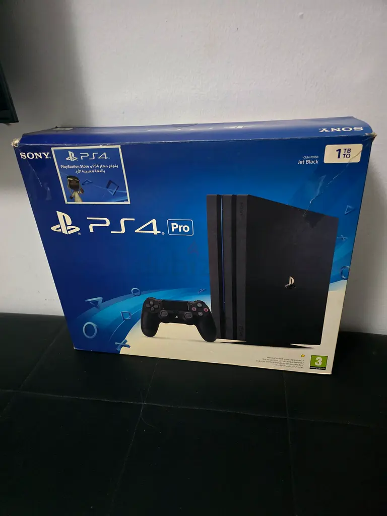 PS4 Pro 1Tb (SSD upgraded), 2 controllers + Box - perfect condition!