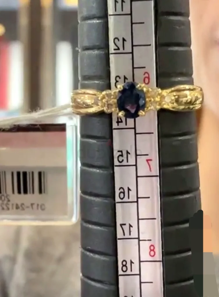 18k Gold Natural Diamond and Sapphire63240634797955111