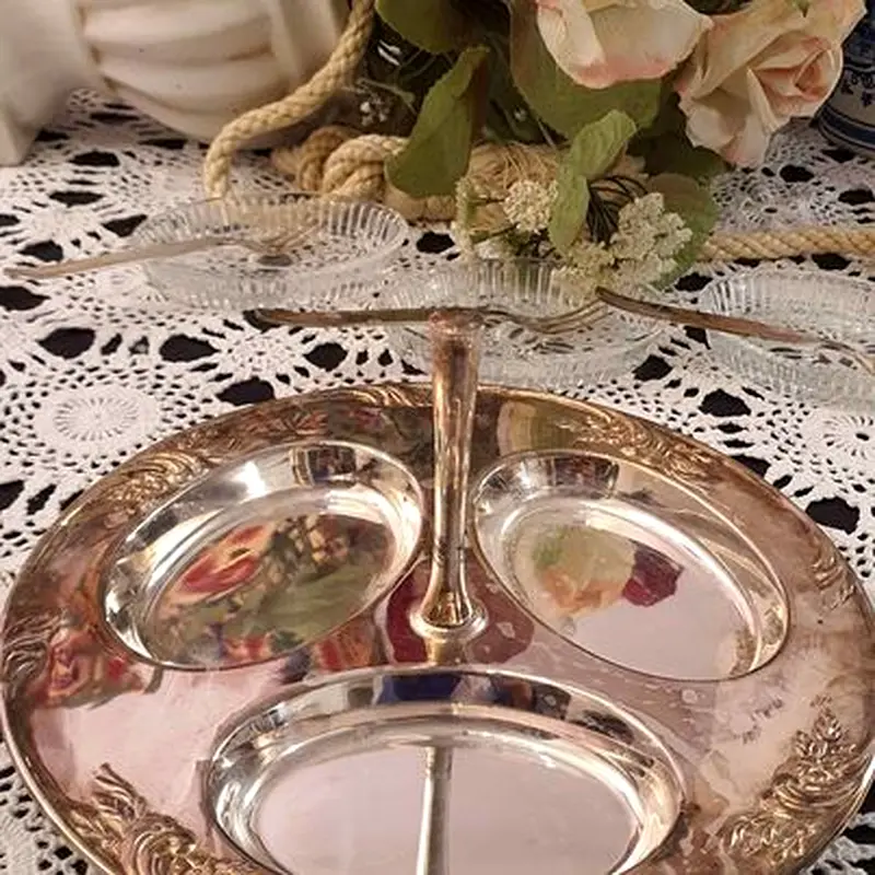 Paramount English Silver-Plated Dessert Plate63215870857985113