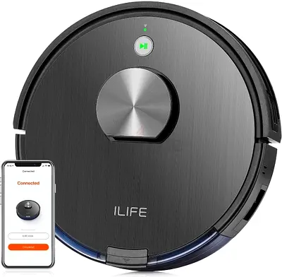 ILIFE A10s Dry  Wet Lidar Robot Vacuum,Smart Laser Navigation and Mapping,2000Pa Strong Suction