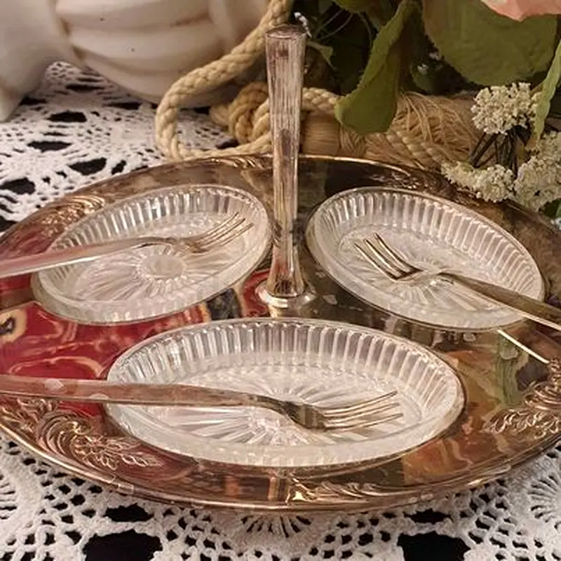 Paramount English Silver-Plated Dessert Plate
