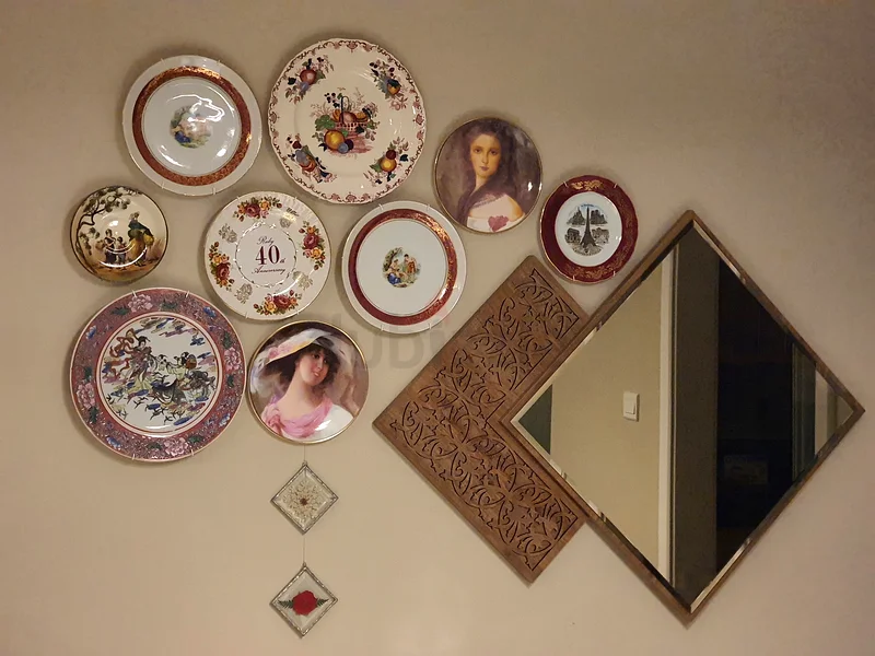 Solid Wood Hand Work Wall Mirror Decor62930643251843114
