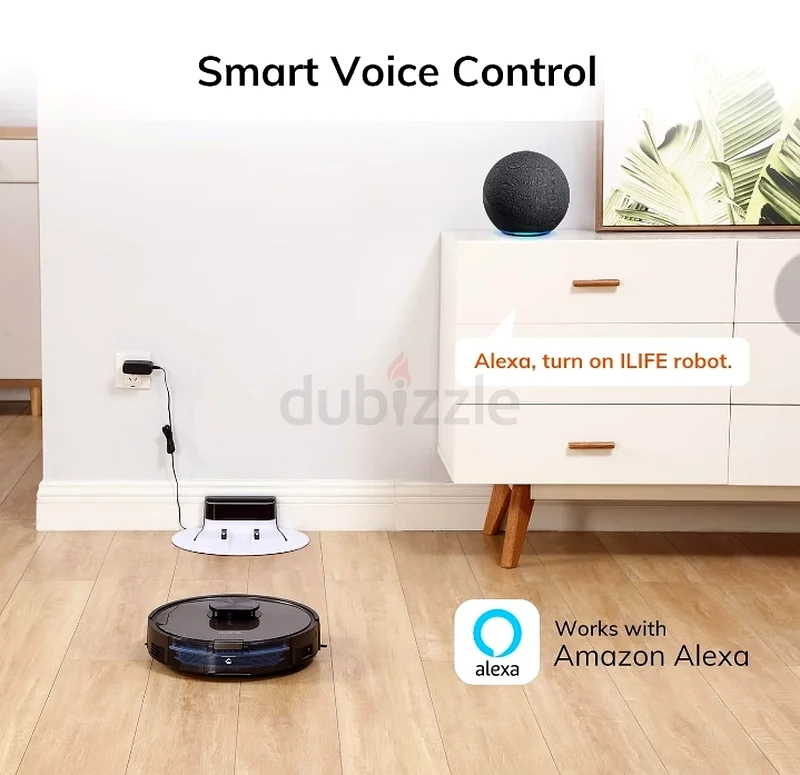 مكنسة روبوتية ILIFE A10s جافة ورطبة بنظام ليزر الملاحة، مزودة بتقنية تحديد المواقع الذكية، وقوة شفط 2000 باسكال63253471128961112