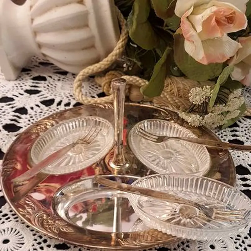 Paramount English Silver-Plated Dessert Plate63215870857985111