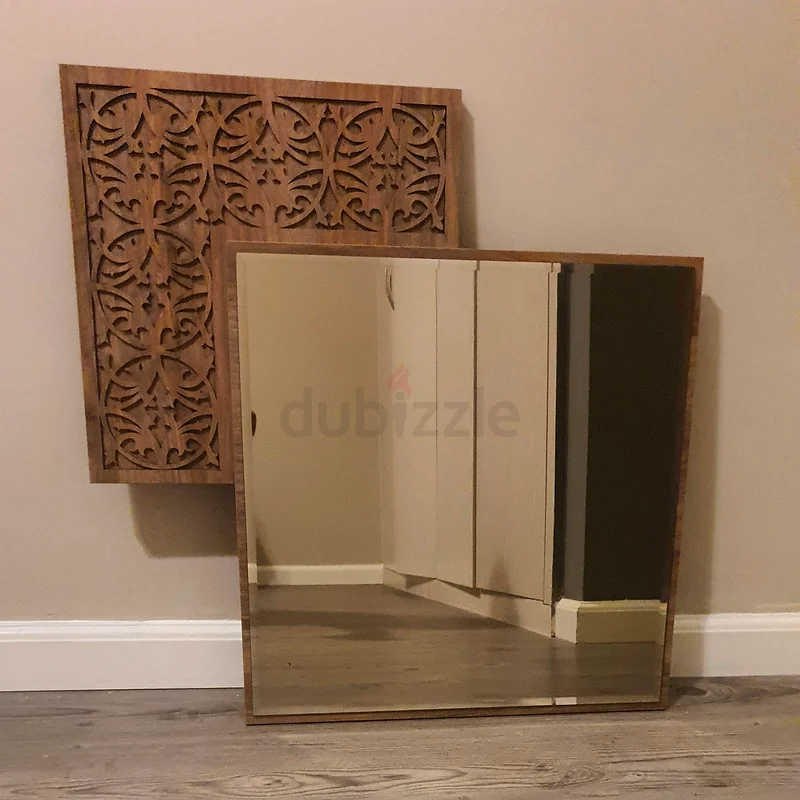 Solid Wood Hand Work Wall Mirror Decor62930643251843112