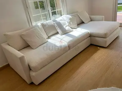 Crate And Barrel Lounge deep L shape sofa