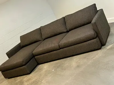 Top End Quality crate and barrel L shape sofa