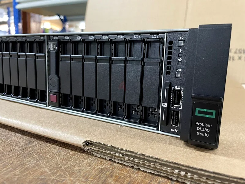 خادم 96 نواة HP DL380 Gen10 بحجم 2U مع 16 فتحة SFF - 256 جيجابايت رام - معالجان من إنتل إكسون بلوتينيوم 8160 - 1 تيرابايت SSD + 6 تيرابايت SAS63266083679746111