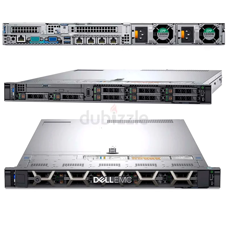 خادم ديل باور إيدج R640 بذاكرة رام 256 جيجابايت DDR4، معالجان إنتل زيون بلاتينوم (8160)، وسعة تخزين 4 تيرابايت من نوع SSD SATA63266083704321111