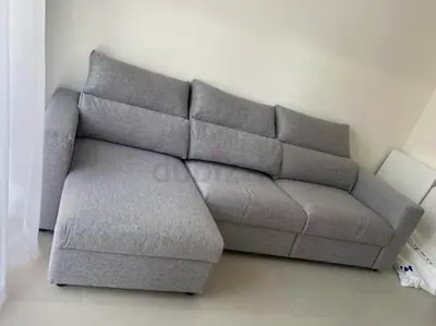 Looks perfect ikea eskilstuna L shape sofa bed light grey