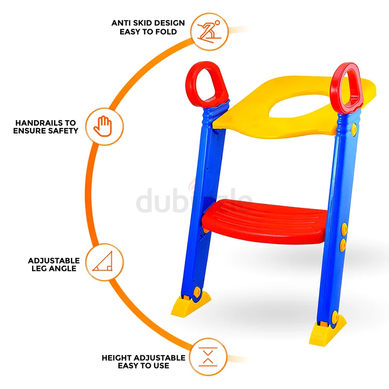 Kids Toilet Seat With Ladder,for installation on the base of the bathroom for children Multicolour63227281653122114