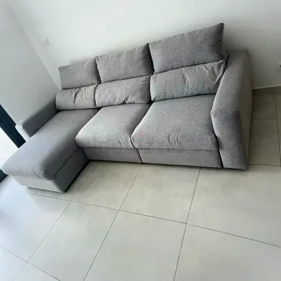 IKEA Eskilstuna L shape sofa bed light grey
