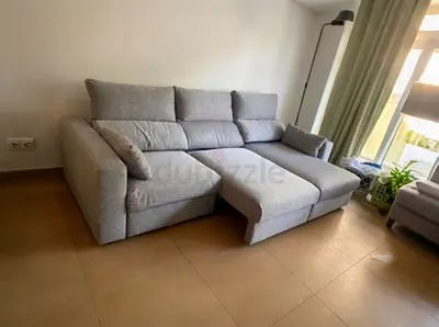 Selling ikea eskilstuna L shape sofa bed light grey