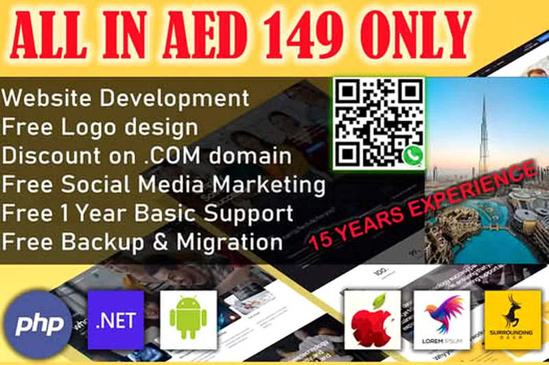 Website Development in 150 AED Only632183222828811129