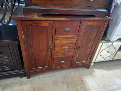 Solid wood side board