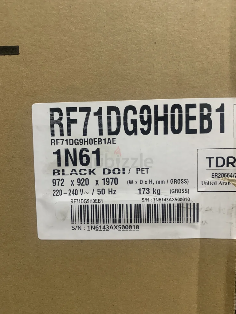 Brand New Samsung 809 Liter T Style French Door Family Hub Fridge RF71DG9H0EB1AE62931669279106114