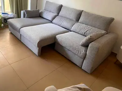 Selling ikea eskilstuna L shape Sofa bed light grey