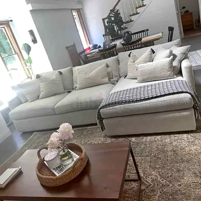 Cratebarrel Lounge deep L shape sofa