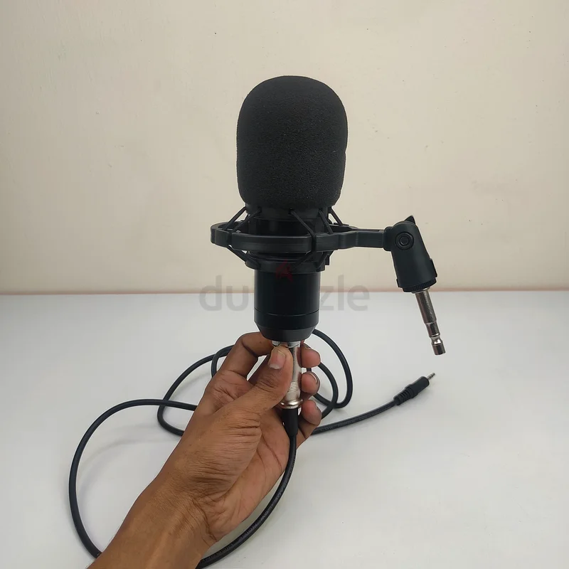 ميكروفون مكثف ثلاثي القوائم معدني قابل للتعديل، مجموعة ميكروفون مكثف مناسبة للبث المباشر63172217702785112