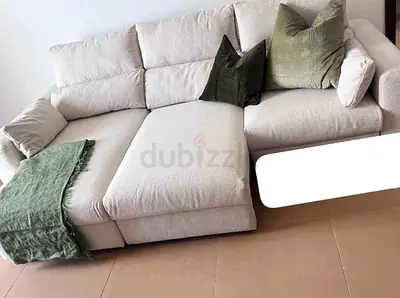 IKEA Eskilstuna L shape sofa bed Beieg