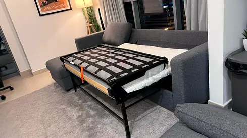 Amazing Condition ikea vimle L shape sofa bed dark grey