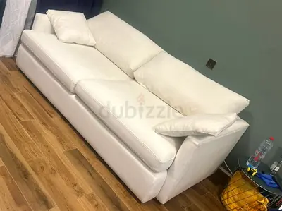 Crate and barrel Lounge deep Three seater sofa feather filled
