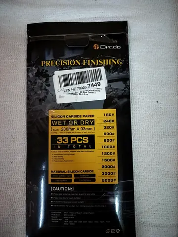 Silicon carbide paper