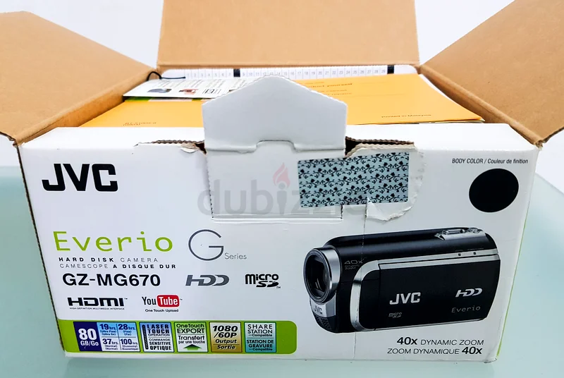 With Box Like New - JVC Everio 80GB Hard Disk Handicam Camcorder63240632487170111