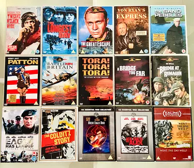 15 Classic War Movie DVD’s