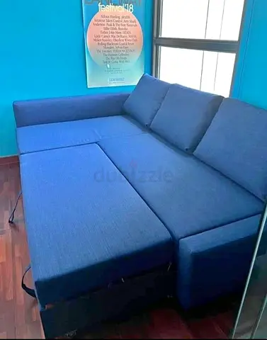 Perfect condition sofa bed blue