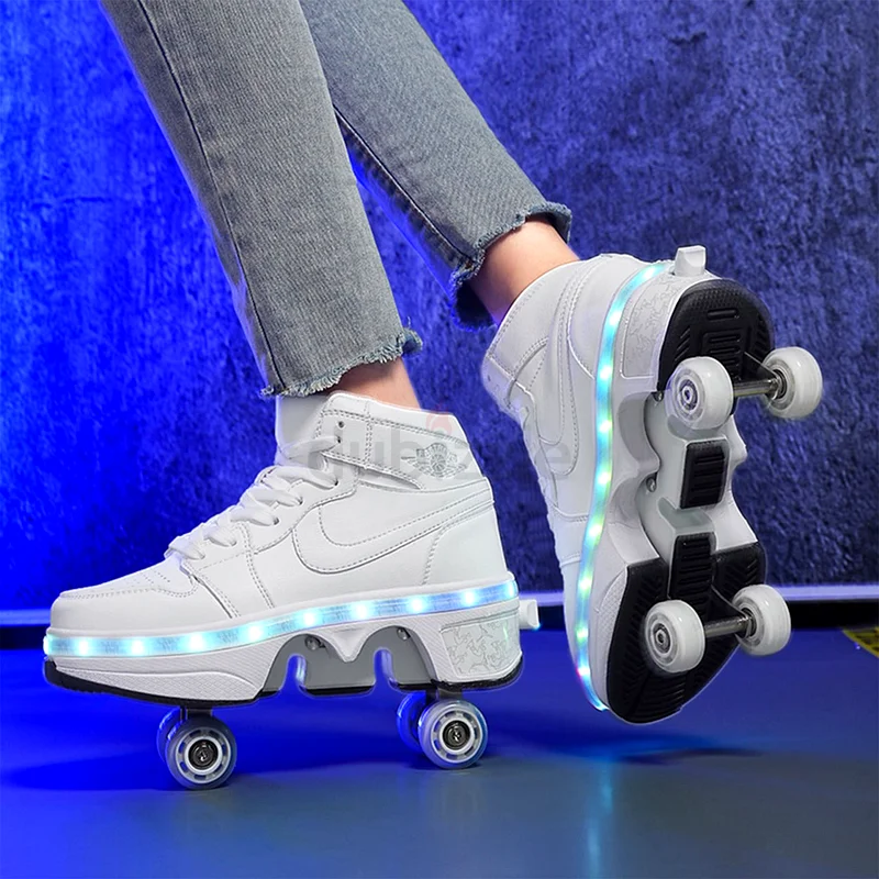 LED Deform Wheel Skate For Unisex63169934576513114