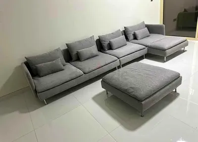 As good as new ikea soderhim big lshape sofa and footstool comfortable