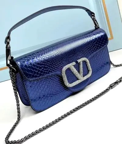 Valentino Garavani Signature bag. Python leather
