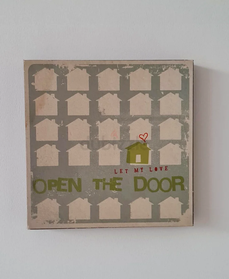 Wall Board Frame Picture - Open The Door (30.5 x 30.5 cm.)63227809042689113