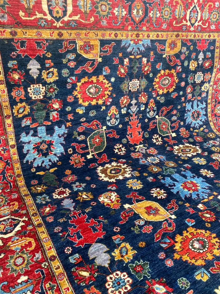 276 x 359 cm | handknotted Persian Bijar Serapi Carpet Fine Quality63209348496514113