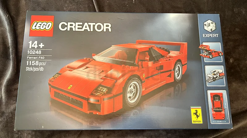 EXCEPTIONAL LEGO Creator Expert Ferrari F40 (10248). factory sealed63227280739715111