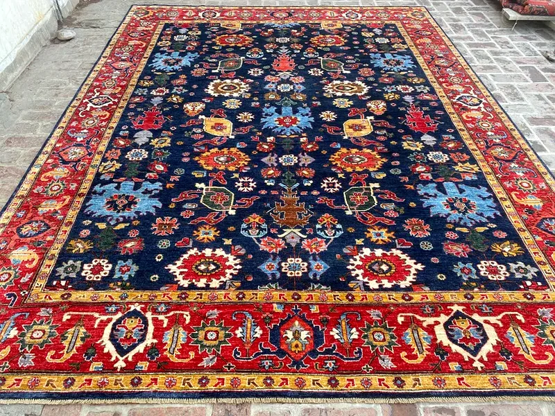 276 x 359 cm | handknotted Persian Bijar Serapi Carpet Fine Quality63209348496514114