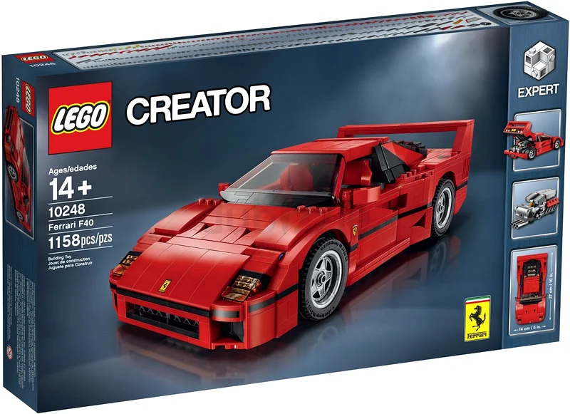 EXCEPTIONAL LEGO Creator Expert Ferrari F40 (10248). factory sealed632272807397151121